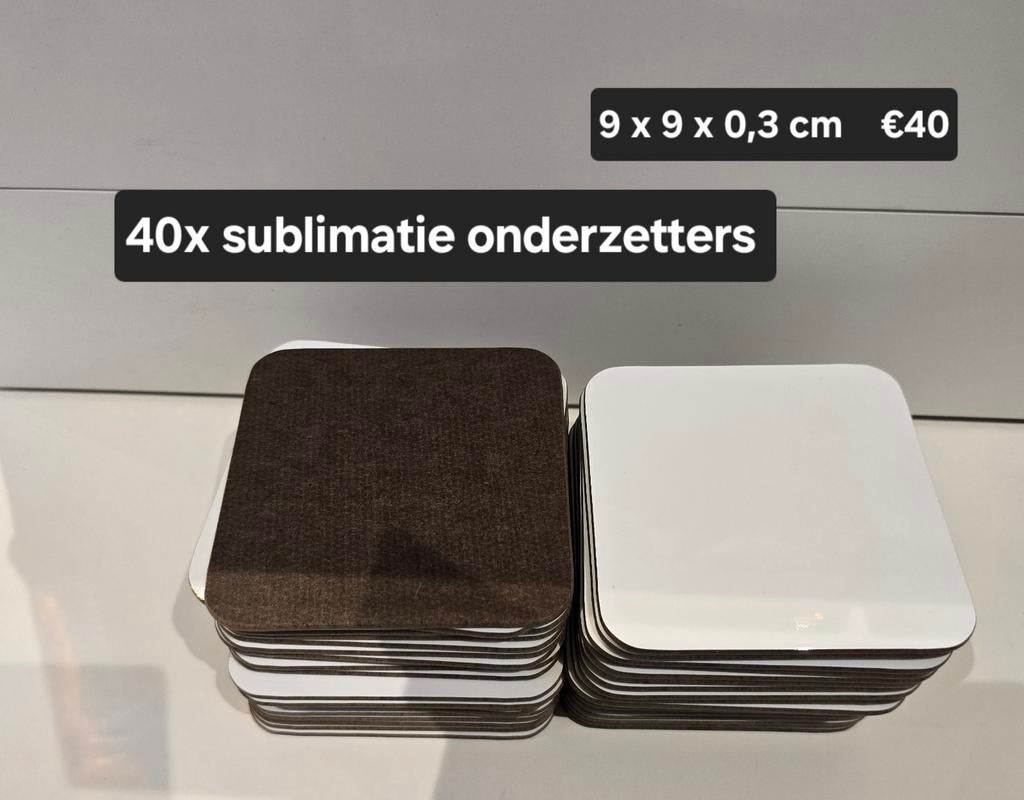 Sublimatie onderzetters, Ophalen of Verzenden, Nieuw