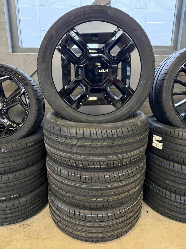Origineel Kia EV9 set 21”, Auto-onderdelen, Banden en Velgen, Banden en Velgen, Zomerbanden, 21 inch, Ophalen of Verzenden