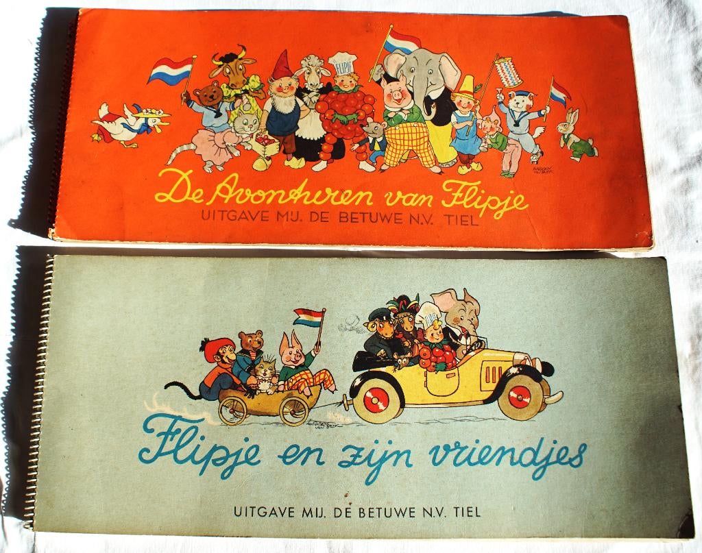 Twee complete Flipje van Tiel verzamelalbums, Ophalen of Verzenden