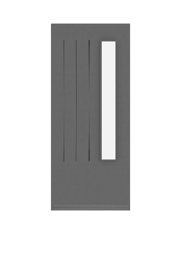 18. Voordeur inclusief materialen en montage - Geïsoleerd, Nieuw, Buitendeur, Glas, 200 tot 215 cm