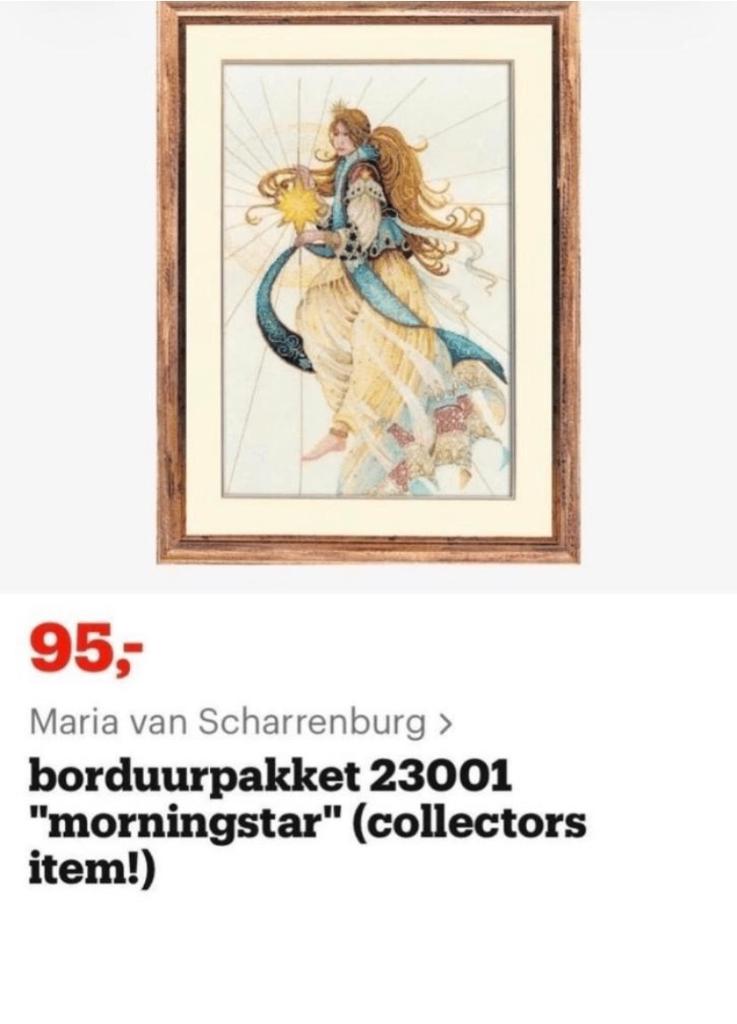 BORDUURPAKKET MARIA VAN SCHARRENBURG MORNINGSTAR, Verzenden, Nieuw, Handborduren, Borduurpakket