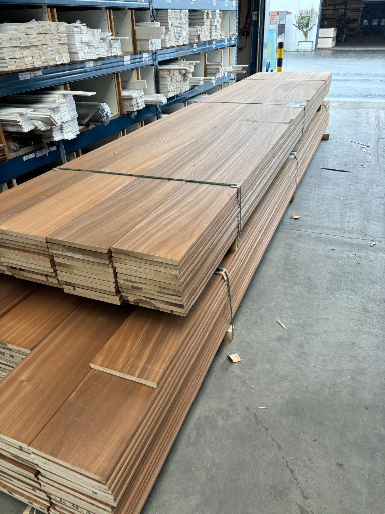 Thermo Ayous volhout Boeiplank / Boeideel Diverse afmetingen, Ophalen, 25 tot 50 mm, Nieuw, Plank