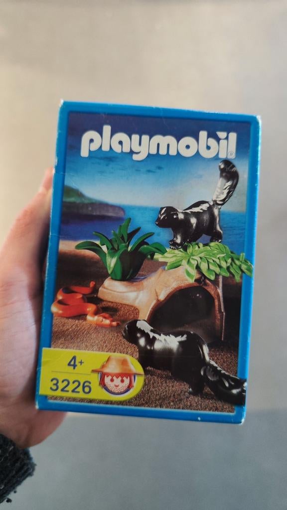 3226 Playmobil - Familie stinkdieren met schuilplaats, Ophalen of Verzenden, Nieuw