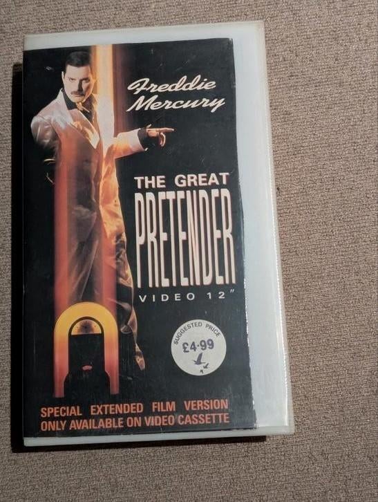 Freddie Mercury - The Great Pretender VHS, Alle leeftijden, Verzenden, Zo goed als nieuw, Overige genres