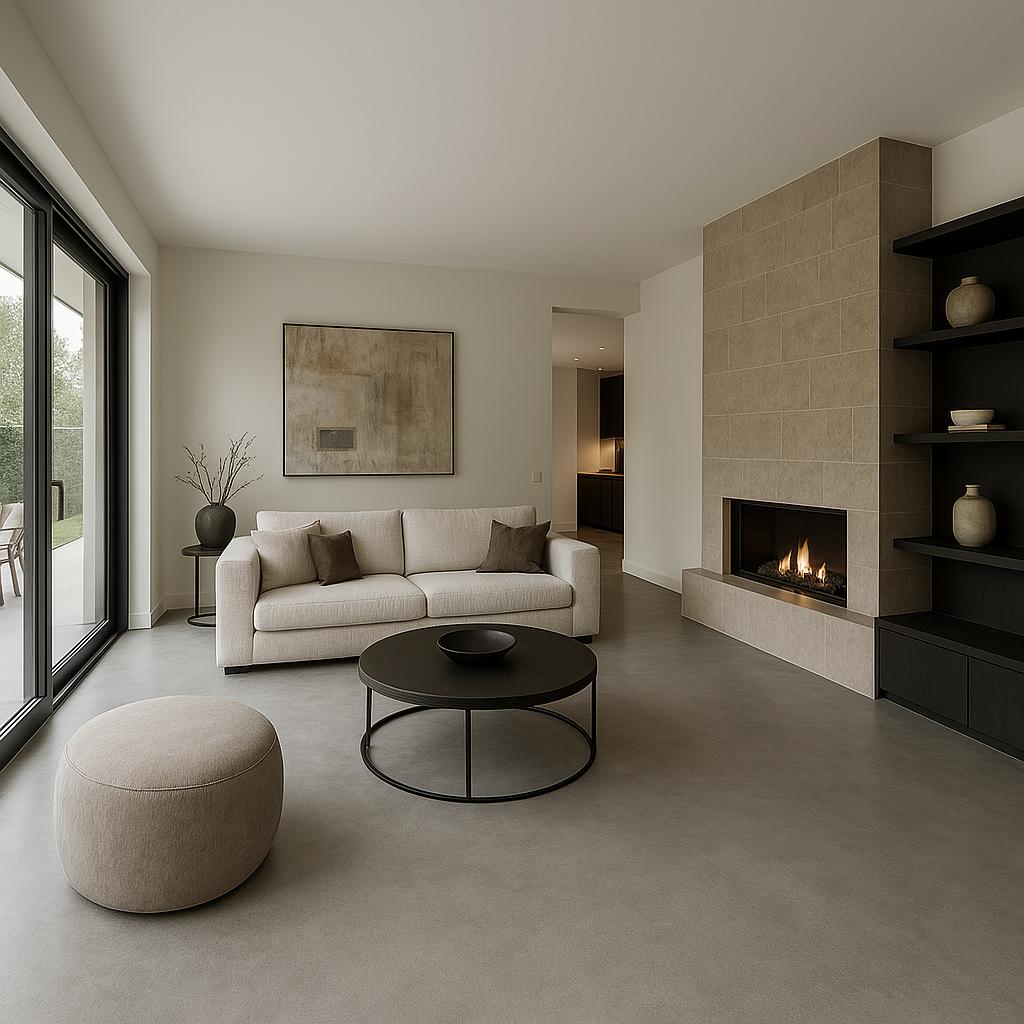 Nu lavasteen gietvloer voor 85€ per m2!!!!, Garantie, Vloerbewerking of Renovatie
