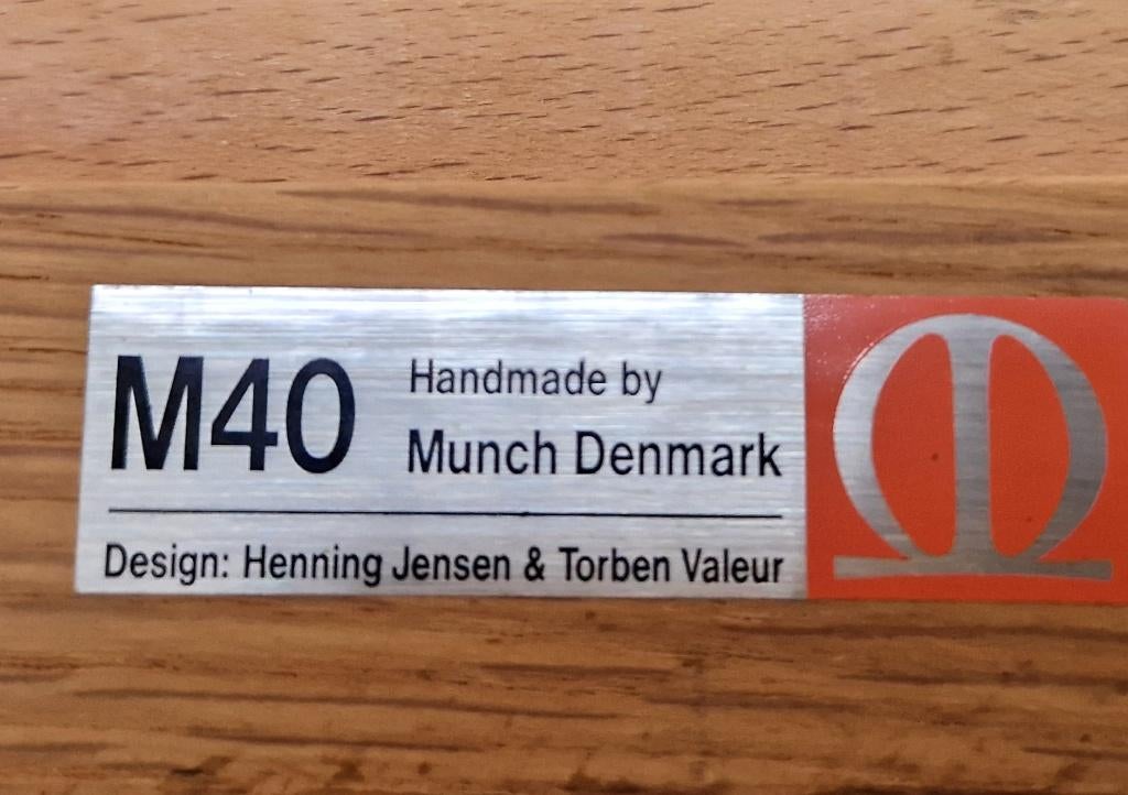 Set Vintage Stoelen Henning Munch Møbler M40, Huis en Inrichting, Stoelen, Ophalen, Gebruikt, Twee, -