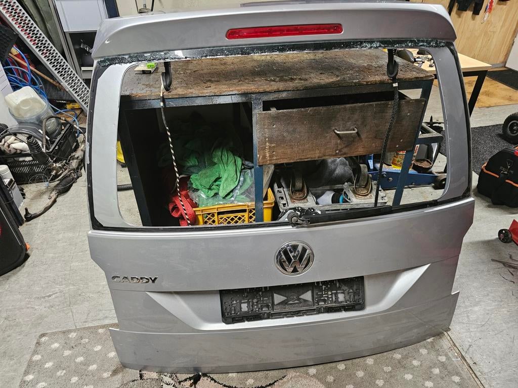 Achterklep punt gaaf vw caddy mk4 2019 la7w, Ophalen, Gebruikt, Achterklep, Volkswagen
