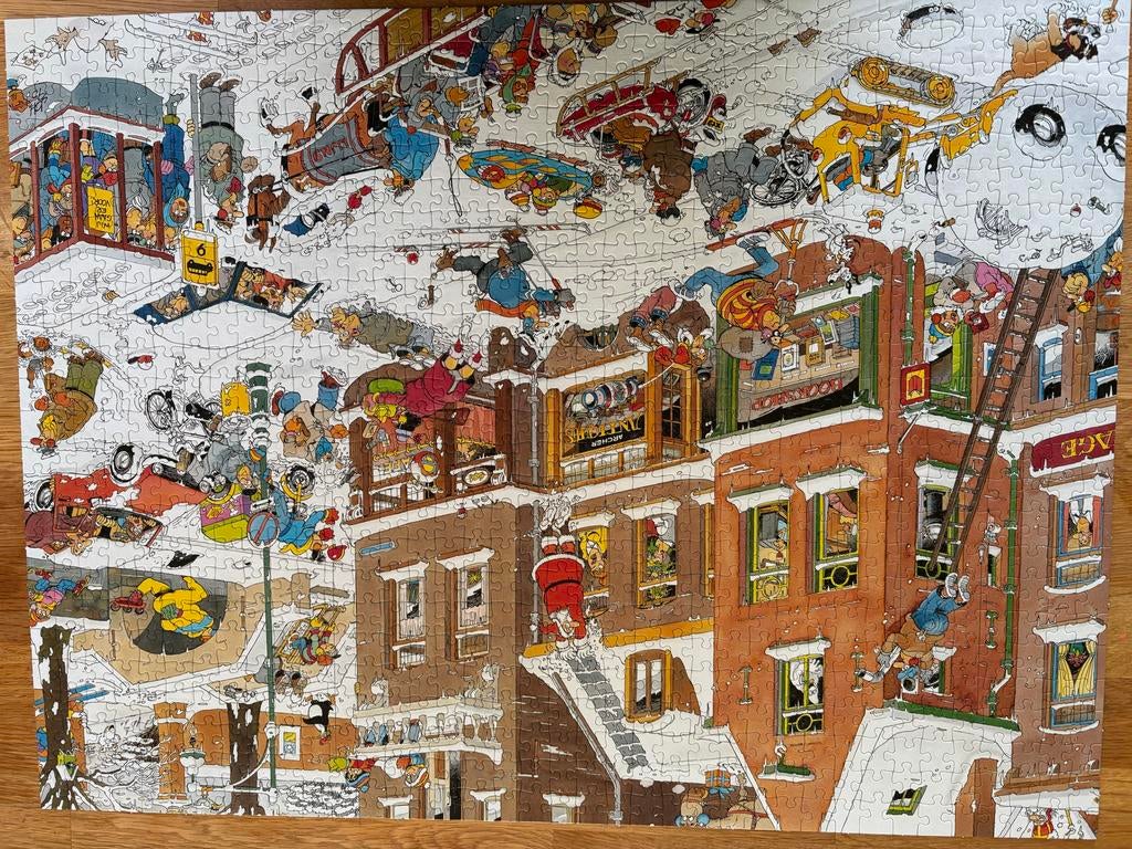 Jan van Haasteren Puzzel - 950 Stukjes, Ophalen, 500 t/m 1500 stukjes, Zo goed als nieuw, Legpuzzel