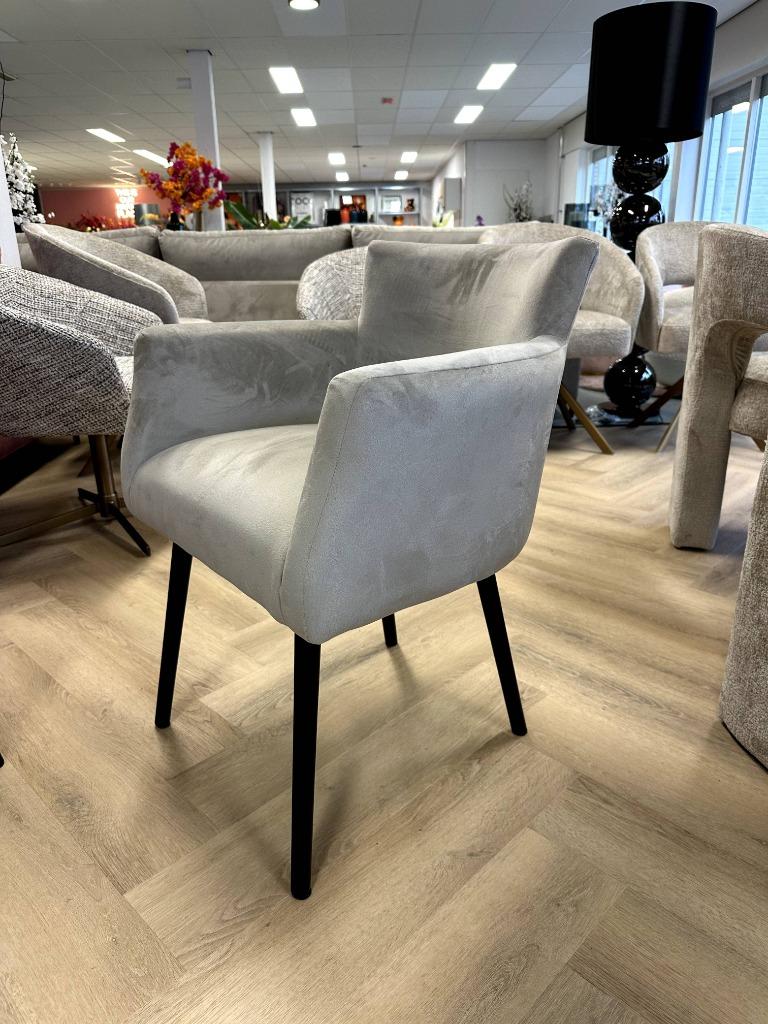 ACTIE - Luxe Velvet Eetkamerstoel Braga Khaki Beige NIEUW, Huis en Inrichting, Stoelen, Overige kleuren, Drie, Info@oosterbaanwonen.nl
