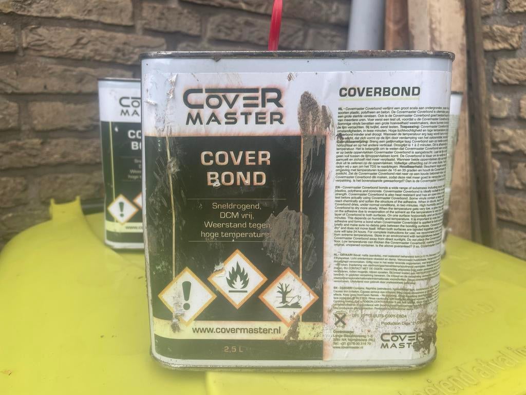 EPDM contactlijm 3x 2,5L coverbond, Ophalen, Overige materialen, Overige kleuren, Overige typen