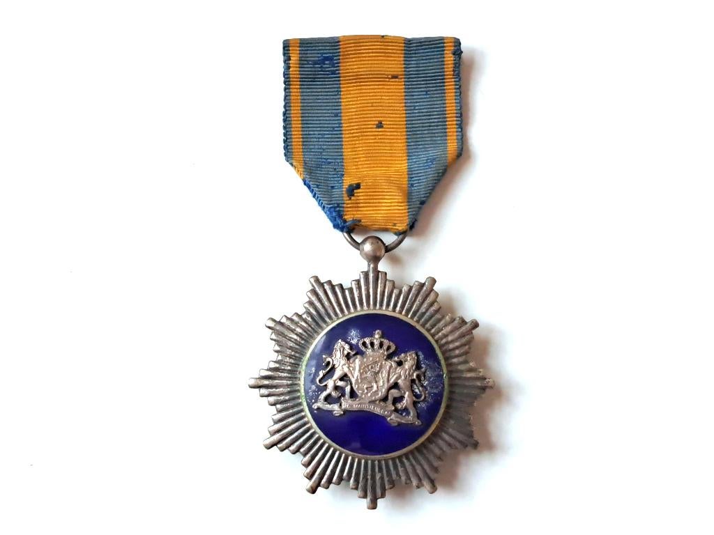 medaille Ster voor Trouw en Verdienste Zilver TertioFluctus, Verzamelen, Militaria | Algemeen, Landmacht, Lintje, Medaille of Wings