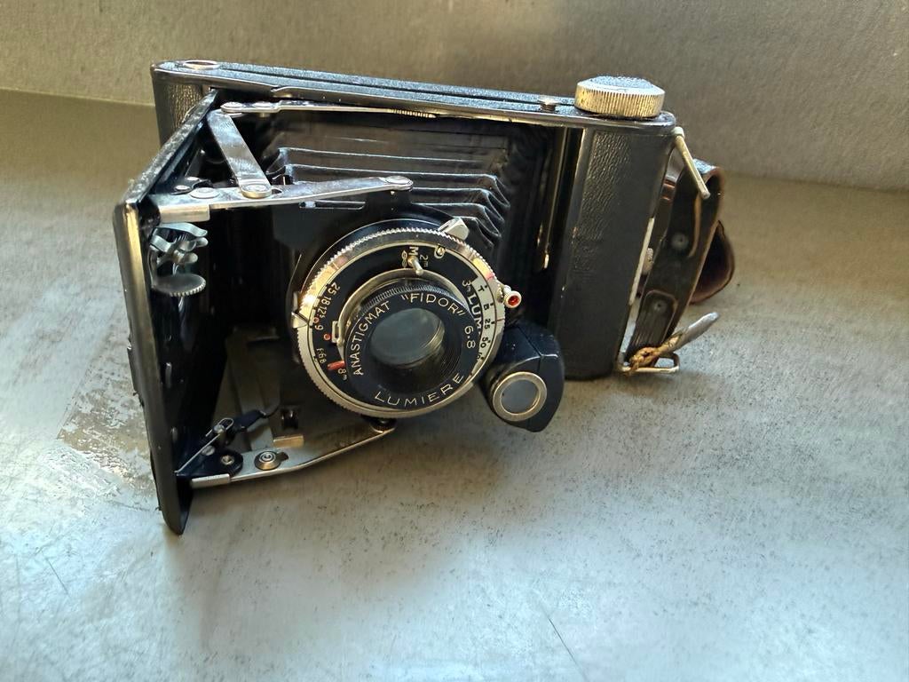 Antieke Fotocamera - Lumiere Tudor, Ophalen of Verzenden, Gebruikt, Polaroid, Overige Merken