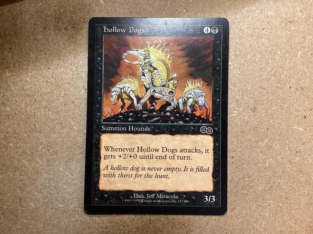 1x Hollow Dogs [137/350] (Excellent), Hobby en Vrije tijd, Verzamelkaartspellen | Magic the Gathering, Zo goed als nieuw, Losse kaart