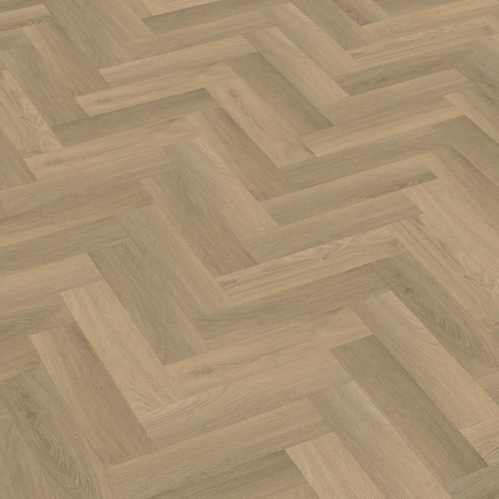 TFD Ossis R05 Visgraat Klik PVC Met Geïntegreerde Ondervloer, Ophalen, Crème, 75 m² of meer, Overige typen