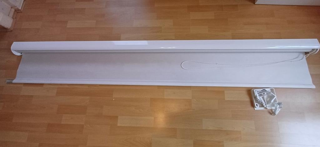 Rolgordijn - Wit, Huis en Inrichting, Ophalen, Wit, Zo goed als nieuw, 200 cm of meer