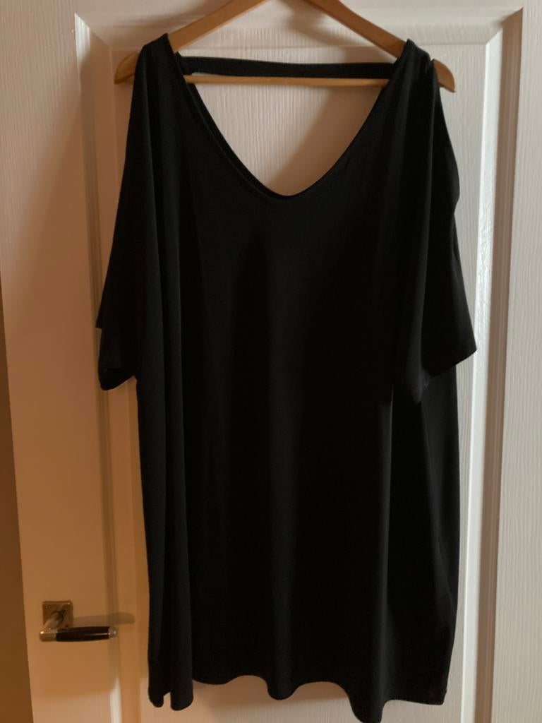 Yoek shirt zwart maat 54/56 nieuw, Verzenden, Zo goed als nieuw, Zwart, Shirt of Top