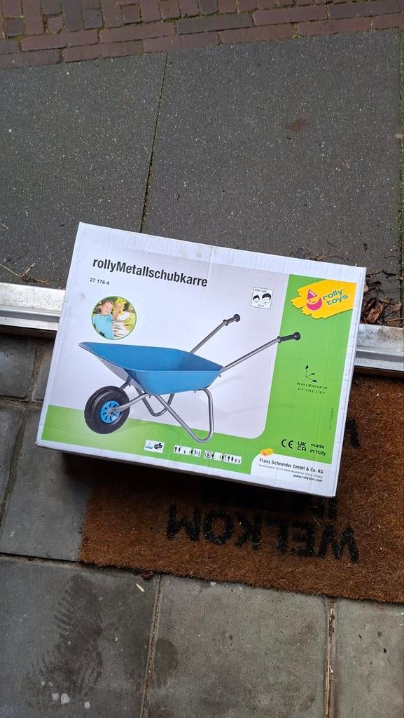 Rolly Toys Metalen Kruiwagen voor Kinderen, Ophalen, Nieuw