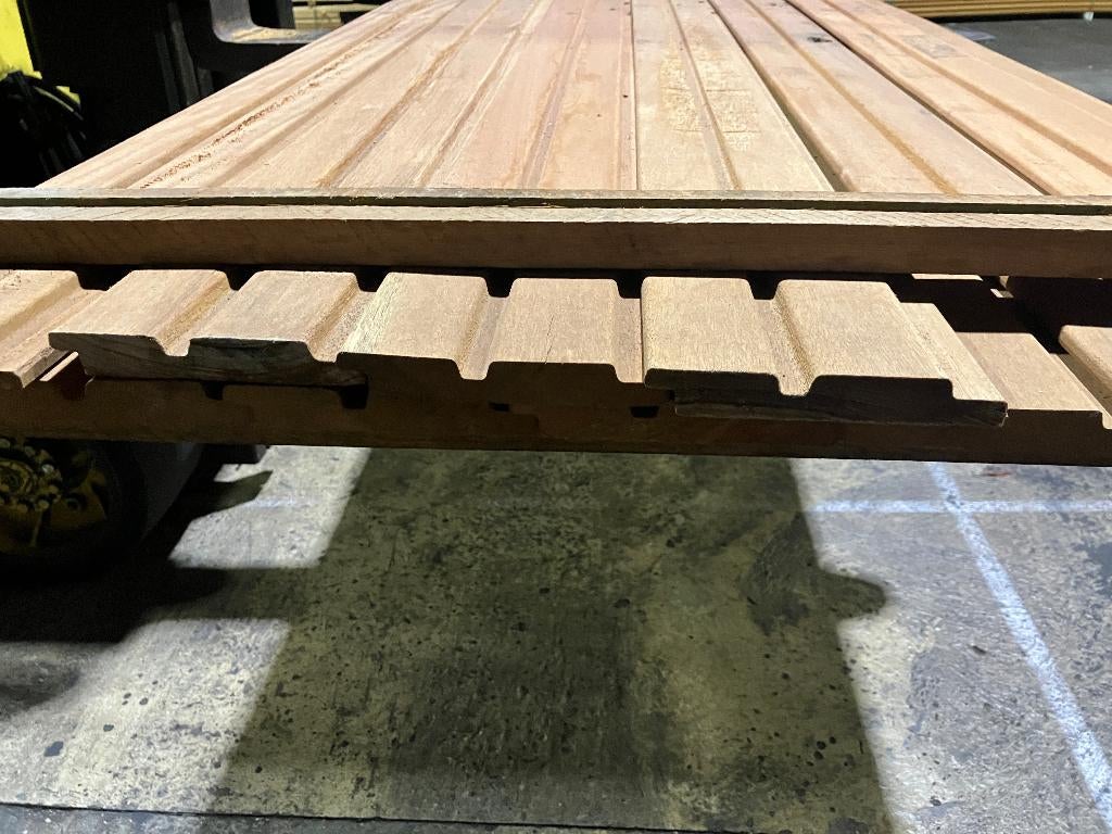Hardhout–Louro Gamela–channelsiding-planken–rabatdeel-gevel, Ophalen, Overige typen, Nieuw, Hardhout
