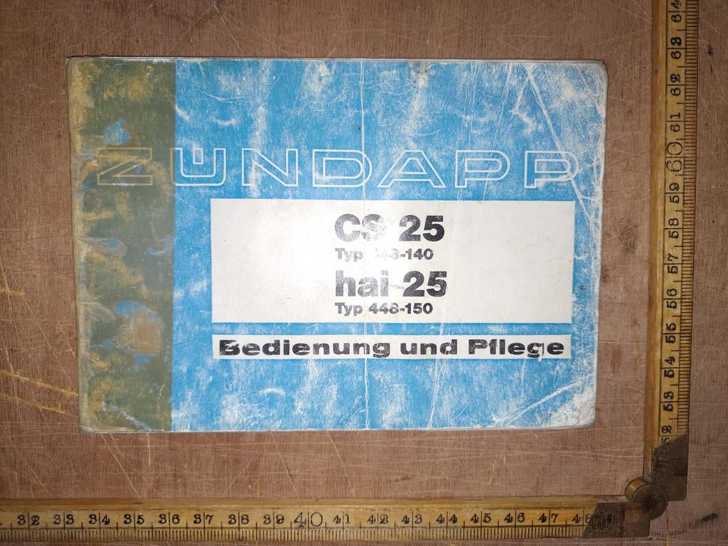 Handleiding Zündapp CS25, hai25, Fietsen en Brommers, Ophalen of Verzenden, Gebruikt