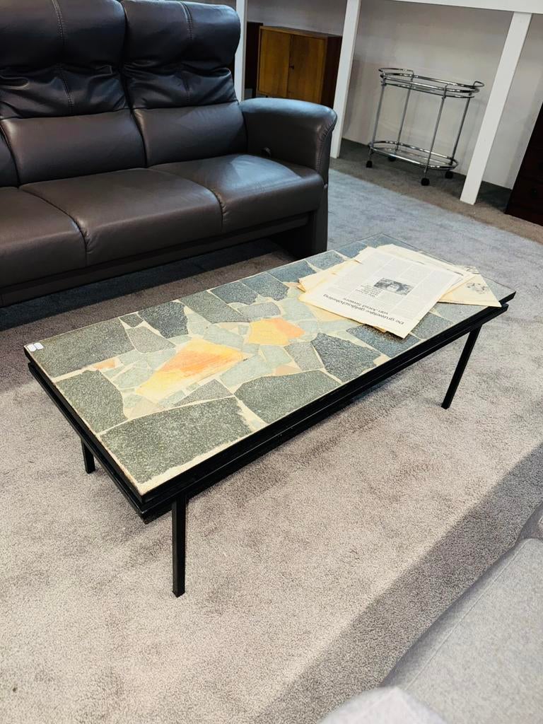Vintage Brutalist salontafel koffietafel zware kwaliteit, Ophalen of Verzenden