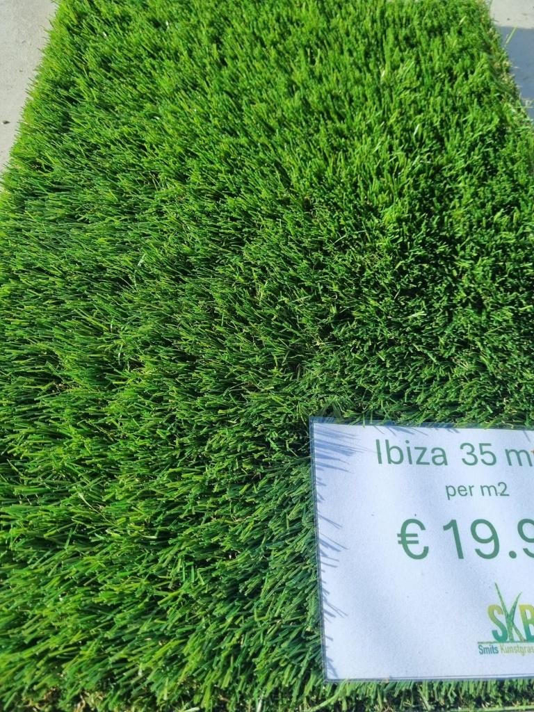 Kunstgras 35 mm type IBIZA scherp geprijsd, Ophalen, Nieuw, Minder dan 10 m², Kunstgras