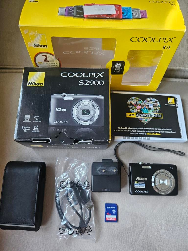 Nikon Coolpix S2900 fotocamera complete set compact camera, Audio, Tv en Foto, Fotocamera's Digitaal, 20 Megapixel, Compact, Ophalen of Verzenden