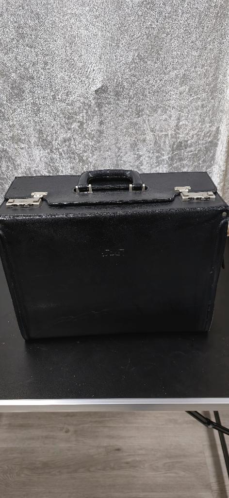 Prachtige, stevige leren pilotenkoffer van topmerk Texier, Ophalen of Verzenden, Zo goed als nieuw, Minder dan 35 cm, Minder dan 50 cm