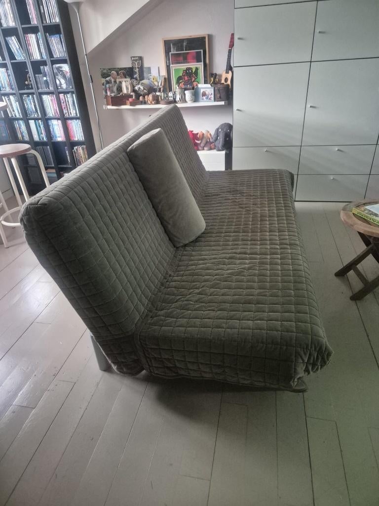 IKEA Beddinge slaapbank 200 x 140 inclusief bed (opberg) bak, Ophalen, Bruin, Tweepersoons, 140 cm