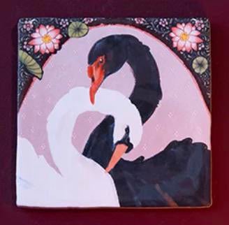 GEZOCHT: Storytile ‘Everlasting Love’ (2 zwanen), Ophalen