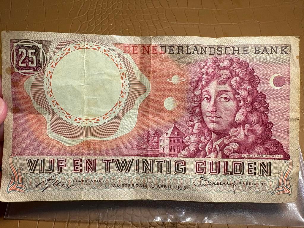 25 Gulden Muntbiljet 1955 - Zeldzaam!, Ophalen, 25 gulden, Los biljet