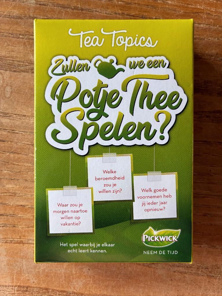 Pickwick Tea Topics - Zullen we een potje thee spelen? nieuw, Vijf spelers of meer, Ophalen of Verzenden, Nieuw, Identity Games