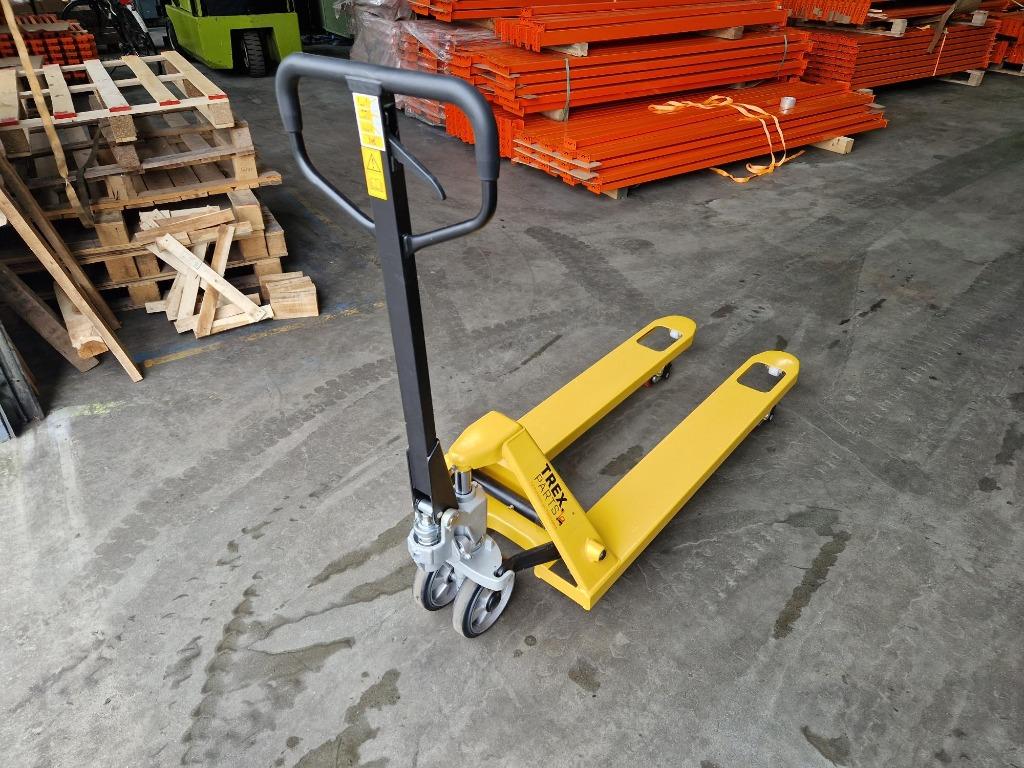 Palletwagen Pompwagen geel 2500 KG nieuw Duits koopje, Doe-het-zelf en Verbouw, Palletwagens en Pompwagens, Ophalen, Nieuw