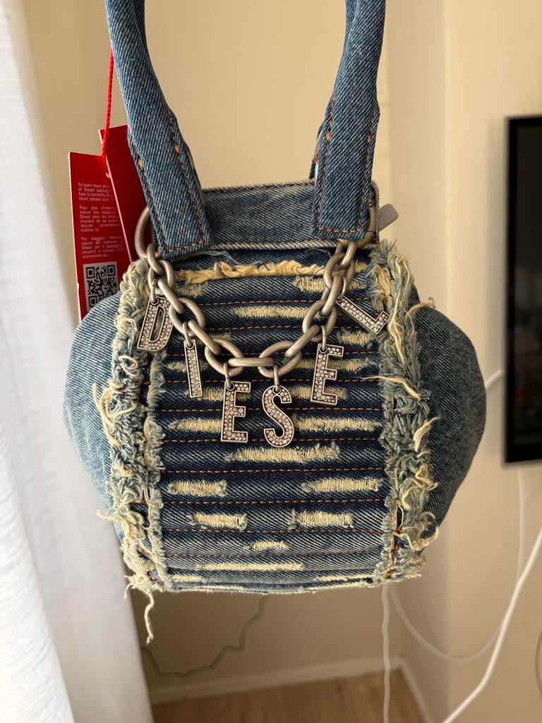 Diesel denim tas, Ophalen of Verzenden, Nieuw, Blauw