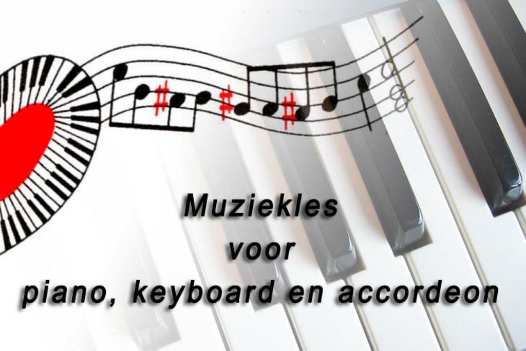 Muziekles: pianoles, keyboardles of accordeonles, Diensten en Vakmensen, Muziekles en Zangles, Privéles, Toetsinstrumenten