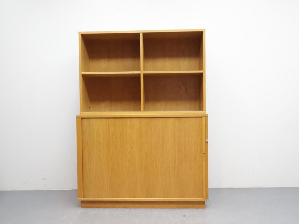 Vintage Boekenkast | Blond Eiken | Dana Denmark, Huis en Inrichting, Kasten | Vitrinekasten, Ophalen, Eikenhout, Dana, 50 tot 100 cm