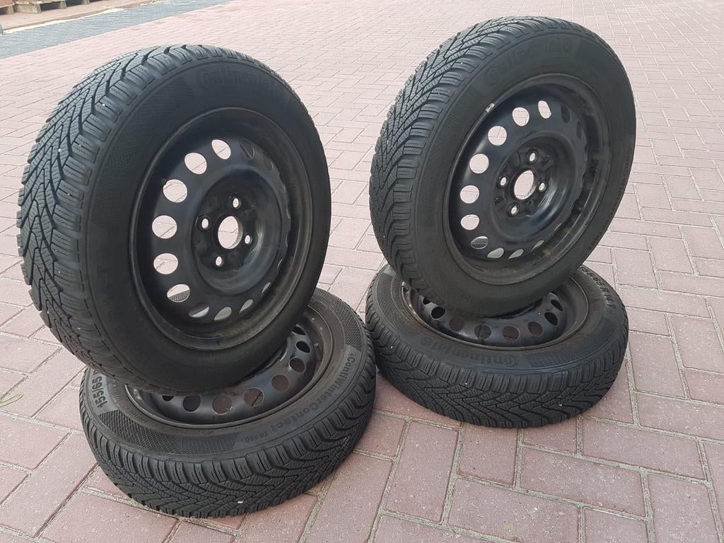 Winterbanden Toyota Aygo C1 Peugeot 107 155/65/14 goed prof!, Auto-onderdelen, Banden en Velgen, 14 inch, Gebruikt, 155 mm, Banden en Velgen