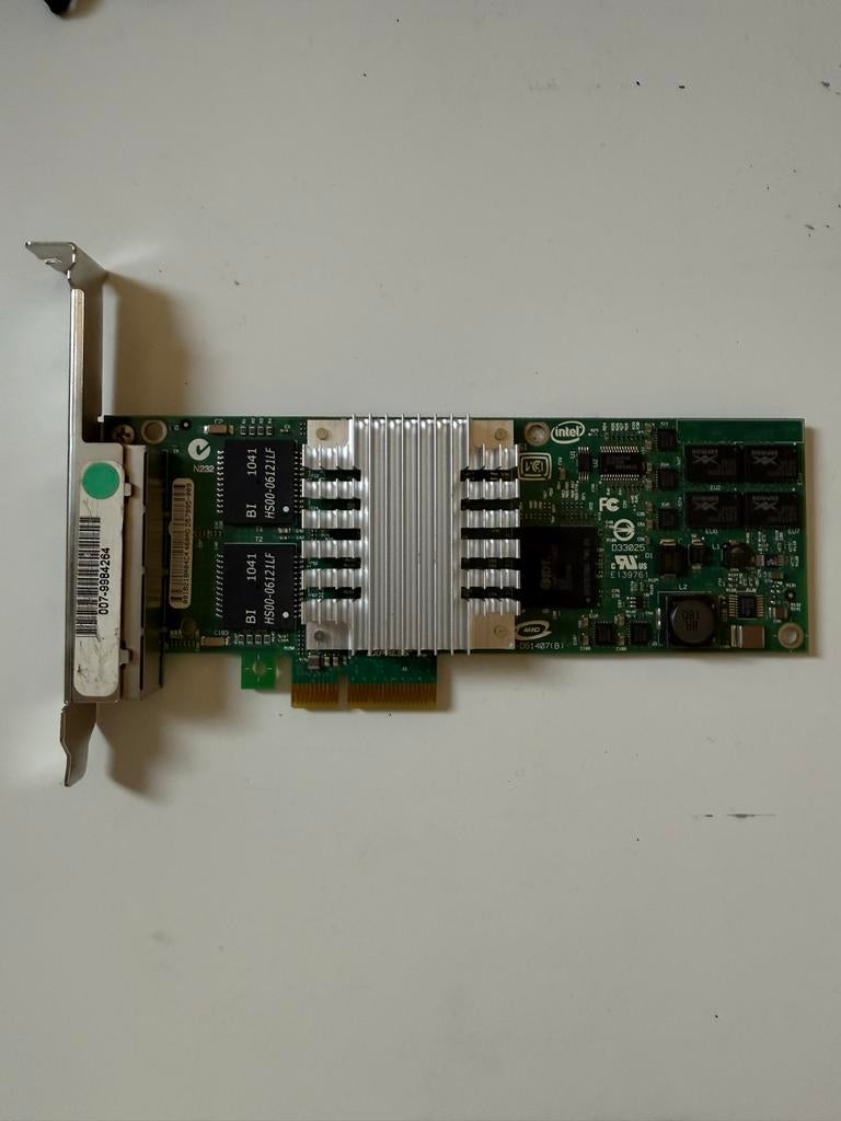Intel PRO/1000 PT Quad Port Gigabit Ethernet controller, Ophalen of Verzenden, Zo goed als nieuw, Intern