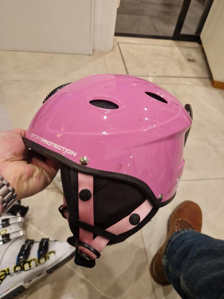Roze Skihelm Meisje 8-11 Jaar, Sport en Fitness, Skiën en Langlaufen, Overige merken, Overige typen, Ophalen of Verzenden, Zo goed als nieuw