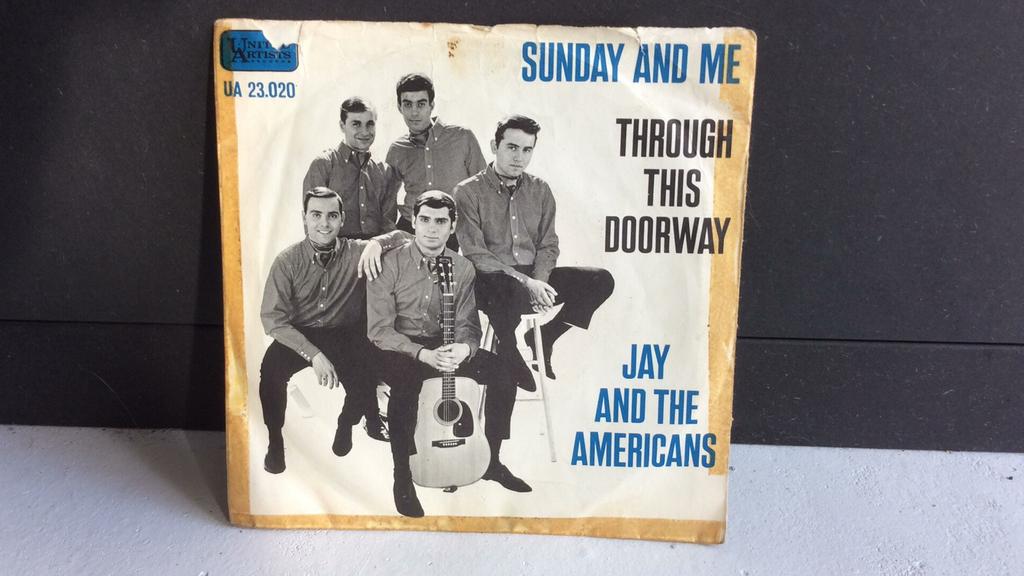 Jay and the Americans - Sunday and Me 7" Single, Cd's en Dvd's, Vinyl Singles, Zo goed als nieuw, Single, Pop, 7 inch, Ophalen of Verzenden