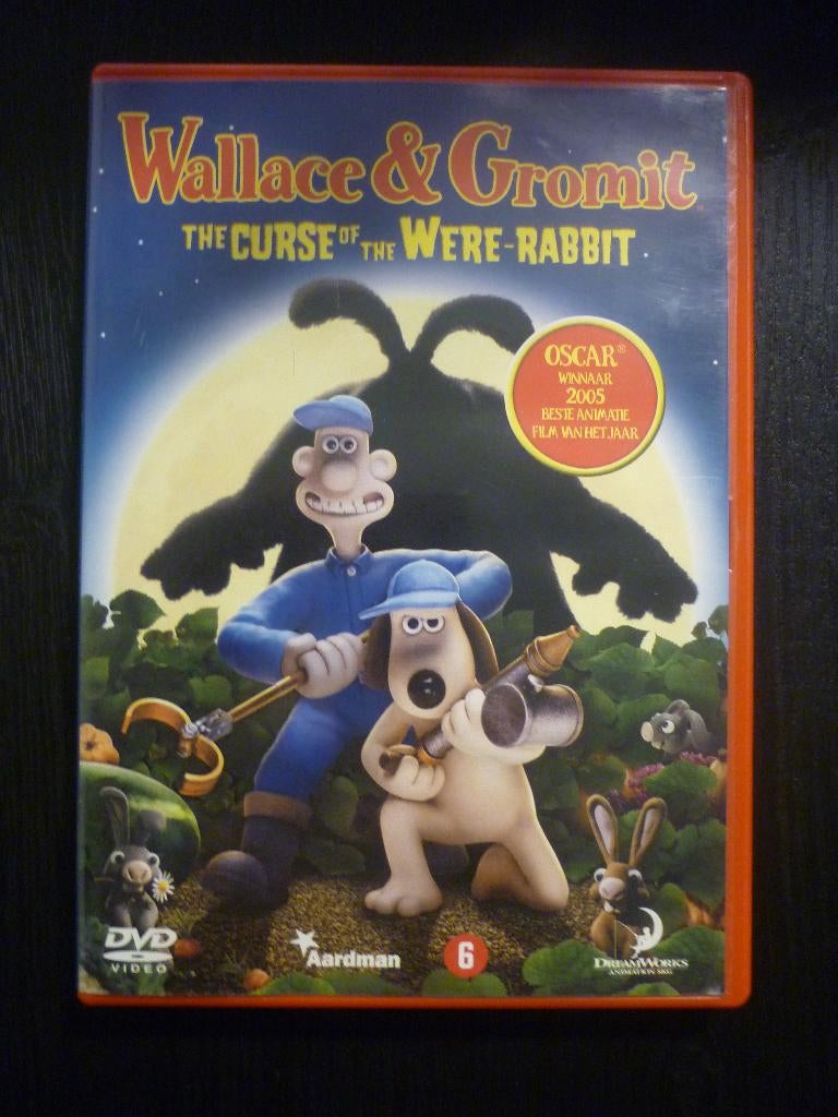 Wallace & Grommit (originele dvd) Curse of the were rabbit, Cd's en Dvd's, Dvd's | Tekenfilms en Animatie, Gebruikt, Europees