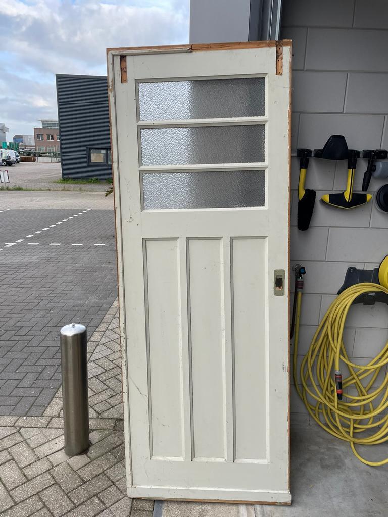 Diverse paneeldeuren jaren 30, schuifdeuren en stompdeuren, Doe-het-zelf en Verbouw, Ophalen, Gebruikt, Minder dan 80 cm, Binnendeur