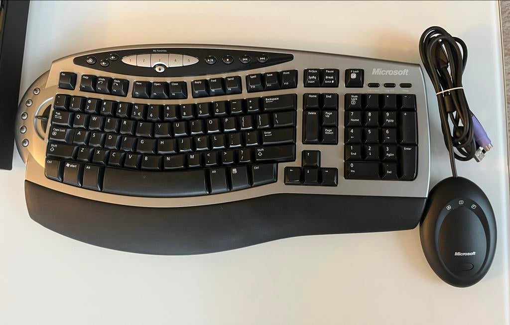Microsoft Toetsenbord & Muis - Zo goed als nieuw!, Ophalen, Ergonomisch, Zo goed als nieuw, Qwerty