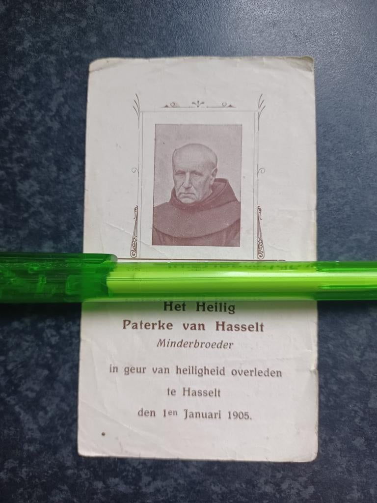 Bidprentje Het Heilig Paterke van Hasselt 1905, Ophalen, Bidprentje