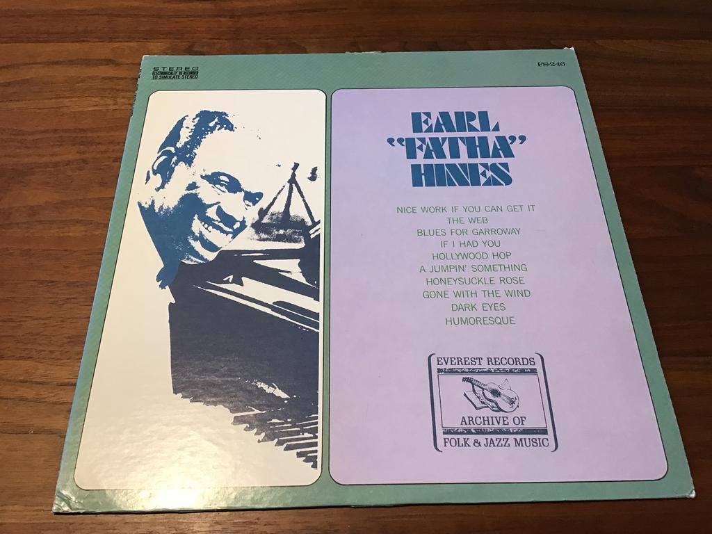 LP 1974, EARL HINES, EARL “FATHA” HINES, FS-246, 1960 tot 1980, Ophalen of Verzenden, Zo goed als nieuw, 12 inch