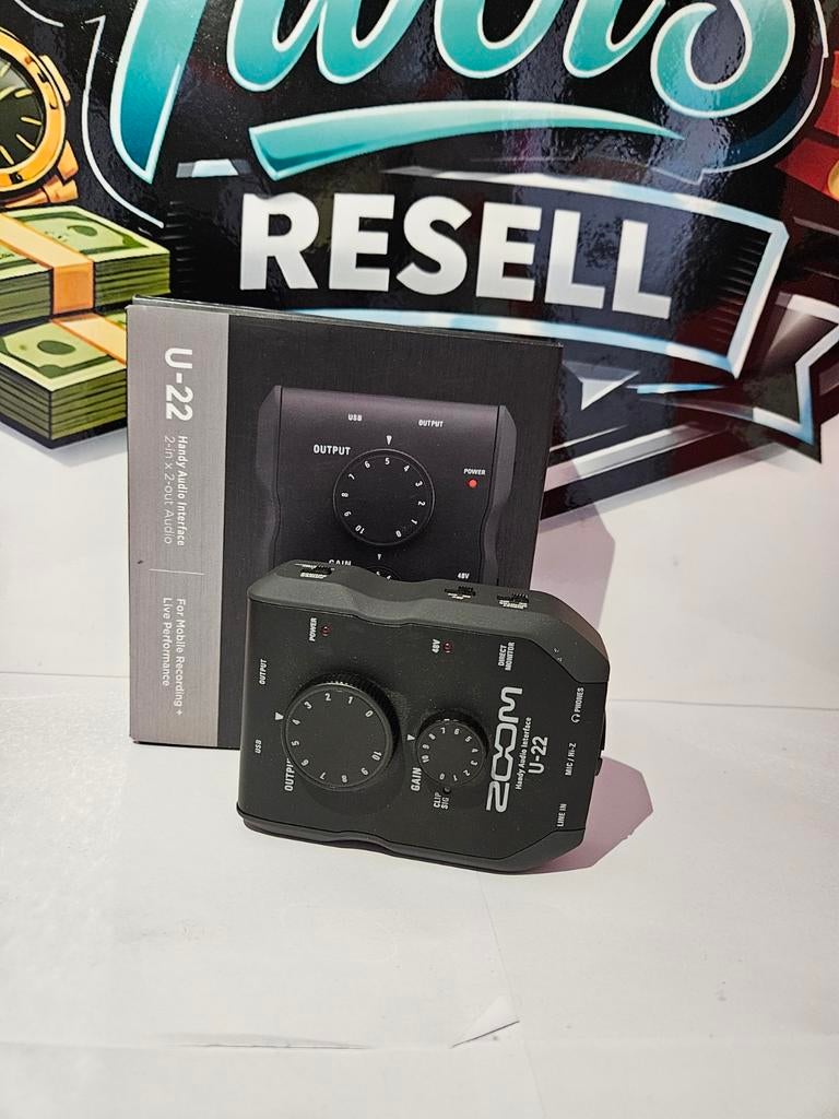 Zoom U-22 Audio Interface – 2e hands – Goede staat, Ophalen of Verzenden, Zo goed als nieuw, Studiomicrofoon