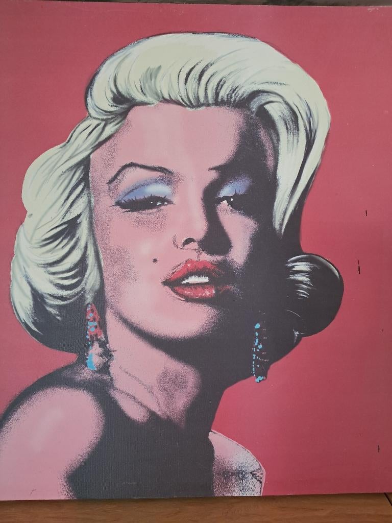 Marilyn Monroe. Schilderij, Ophalen of Verzenden, Zo goed als nieuw, Schilderij, Minder dan 50 cm