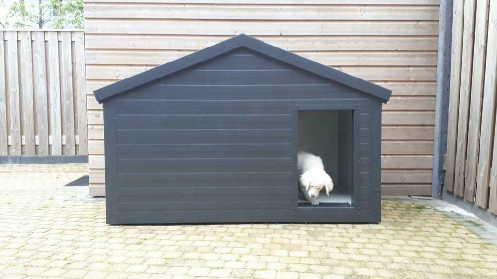 Geïsoleerde en onderhoudsvrije hondenhokken AKTIE MAAND, Ophalen of Verzenden, Zo goed als nieuw, 110 cm of meer, Hondenhok