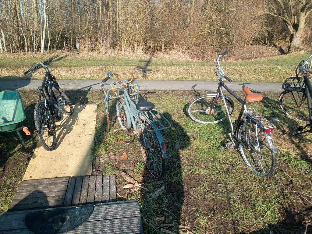6 Fietsen 2 goeie en 4 opknappers, Fietsen en Brommers, Fully, Ophalen of Verzenden, Gebruikt, Overige merken