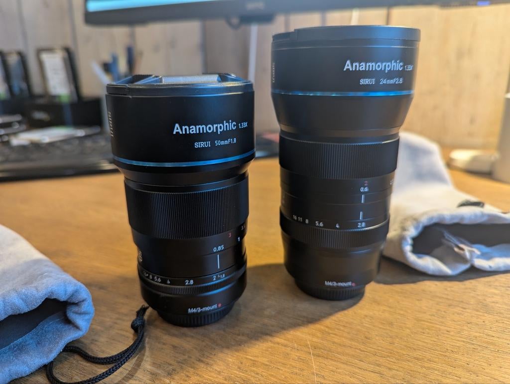 Sirui 24mm en 50mm anamorphic 1.33x MFT M3/4 Mount, Audio, Tv en Foto, Fotografie | Lenzen en Objectieven, Ophalen of Verzenden