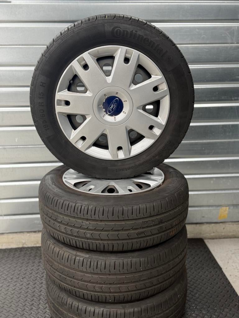 Ford velgenset 195 60 15, Ophalen, 15 inch, Band(en), 195 mm